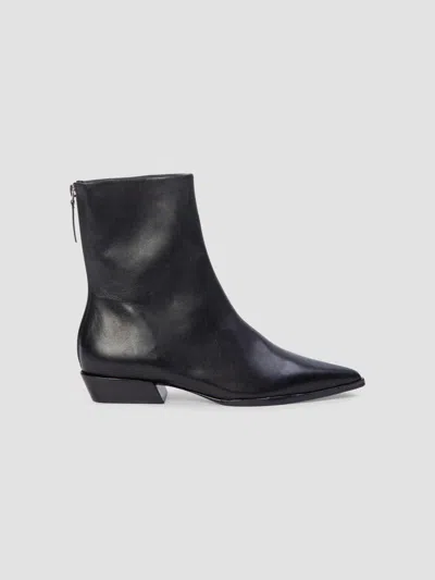 Black Suede Studio Women's Esme 30mm Boots In Black Leather