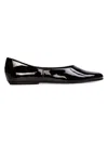 Black Suede Studio Ezra Ballet Flat In Black