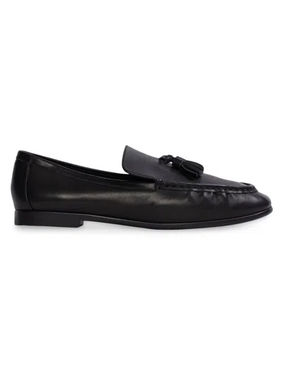 Black Suede Studio Finn Suede Loafer In Burgundy