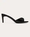 Black Suede Studio Freddie Slide Sandal In Black