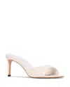 Black Suede Studio Women's Freddie 65 Mule Sandals In White