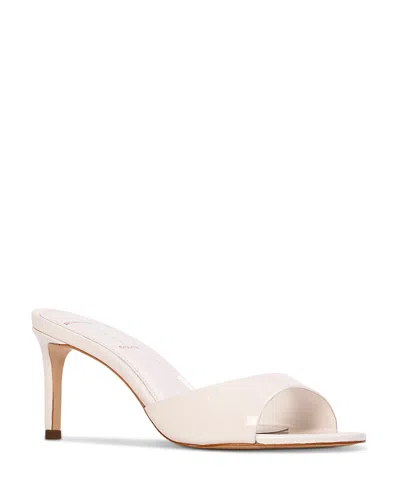 Black Suede Studio Women's Freddie 65 Mule Sandals In White