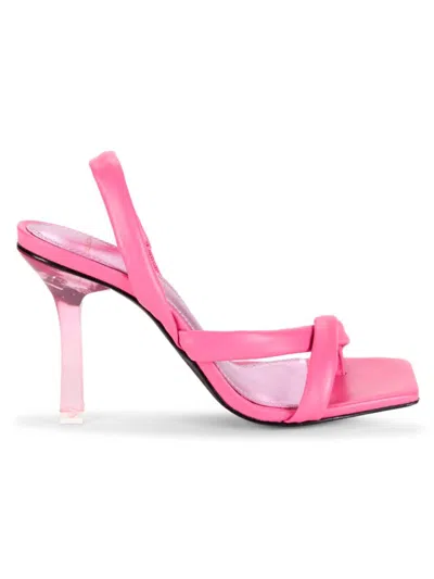 Black Suede Studio Women's Georgia Leather Sandals In Pink