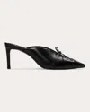 Black Suede Studio Hailey 65 Pointed Toe Mule In Black