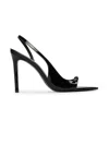 Black Suede Studio Heidi 100 Slingback In Black