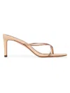 Black Suede Studio Jade Raffia Mules In Gold