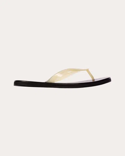 Black Suede Studio Women's Jeli Transparent Sandal