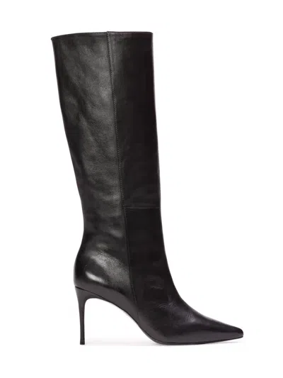 BLACK SUEDE STUDIO WOMEN'S KATH 80MM LEATHER BOOTS