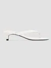 Black Suede Studio Kendal 35 Croc Sandal In White