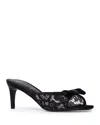 Black Suede Studio Rita Slide Sandal In Black
