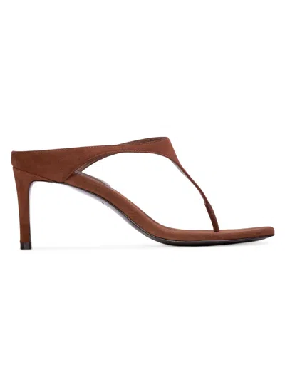 Black Suede Studio Women's Laurel 65mm Suede Mules In Brown