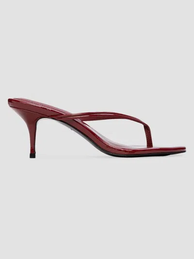 Black Suede Studio Marci Patent Leather Thong Sandals In Multi