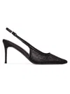 Black Suede Studio Marina 80 Pump In Black