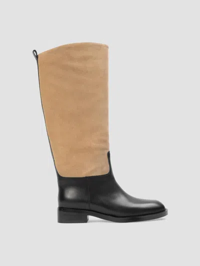 Black Suede Studio Women's Pace 40mm Boots In Latte Suede