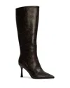 Black Suede Studio Draya 80 Boot In Black