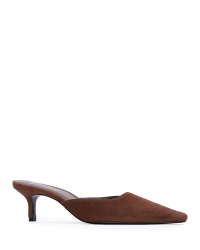 Black Suede Studio Women's Pointed Pumps In Brown
