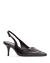 Black Suede Studio Women's Pointed Slingback Pumps In Black