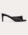 Black Suede Studio Rita Slide Sandal In Black