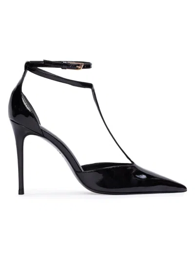 BLACK SUEDE STUDIO WOMEN'S RUBY 100MM PATENT PUMPS