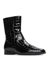 Black Suede Studio Women's Snip Toe Classic Paddock Boots In Black