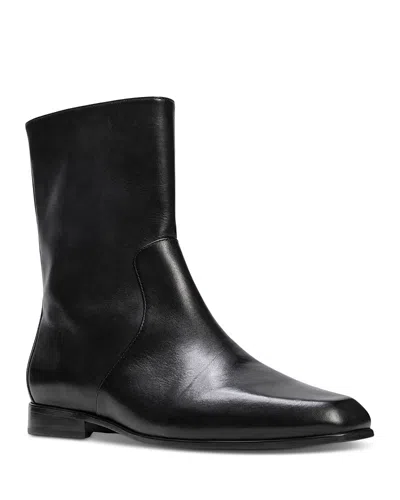 Black Suede Studio Women's Snip Toe Classic Paddock Boots In Black