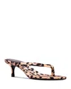 Black Suede Studio Women's Tash 50 Sandals In Animal Print