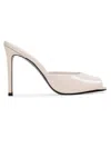 Black Suede Studio Uma 100 Mule In Neutral