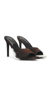 Black Suede Studio X Revolve Bella Sandal In Cowhide
