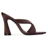 Black Suede Studio Zoey 100 Satin Sandal