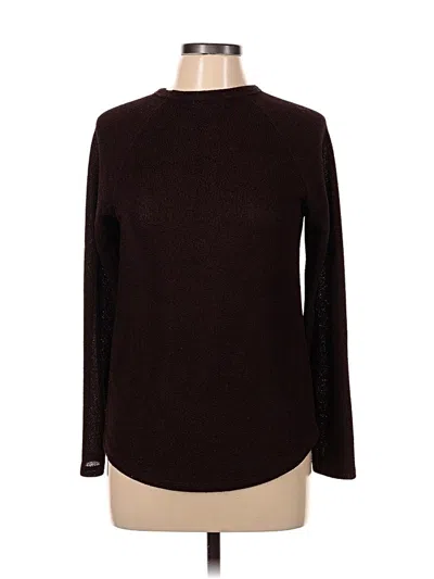 Pre-owned Black Swan Long Sleeve Top Burgundy Turtleneck Tops