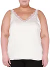 Black Tape Plus Womens V-neck Shirt Pullover Top In Multi