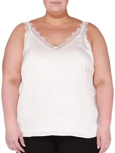 Black Tape Plus Womens V-neck Shirt Pullover Top In Multi