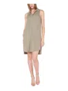 Black Tape Womens Collared Sleeveless Midi Dress In Green