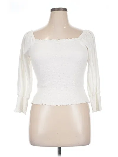 Pre-owned Black Tape_ 3/4 Sleeve T-shirt In Ivory