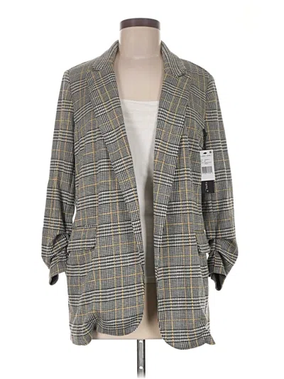 Black Tape_ Blazer Jacket In Gray