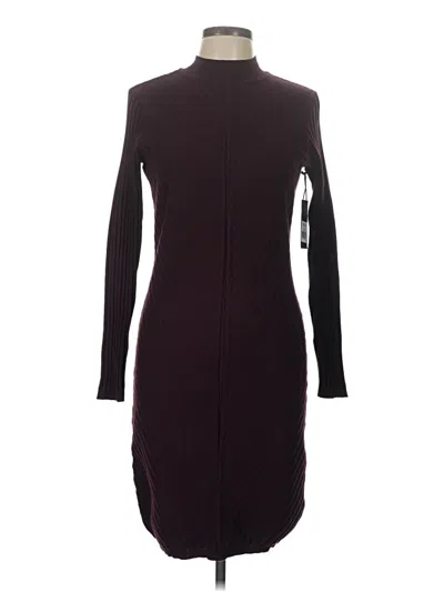 Pre-owned Black Tape_ Casual Dress In Burgundy
