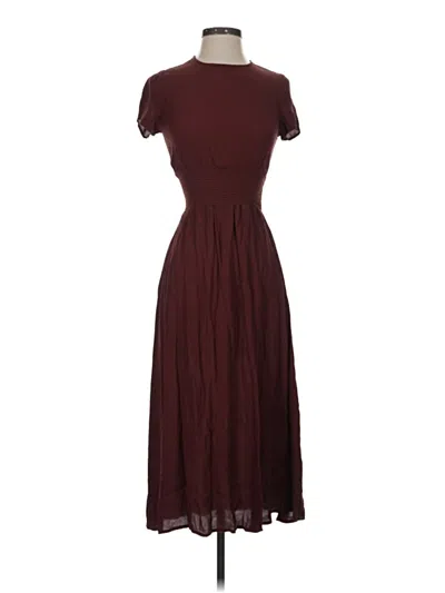 Pre-owned Black Tape_ Casual Dress In Burgundy