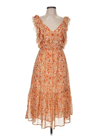 Pre-owned Black Tape_ Cocktail Dress In Orange