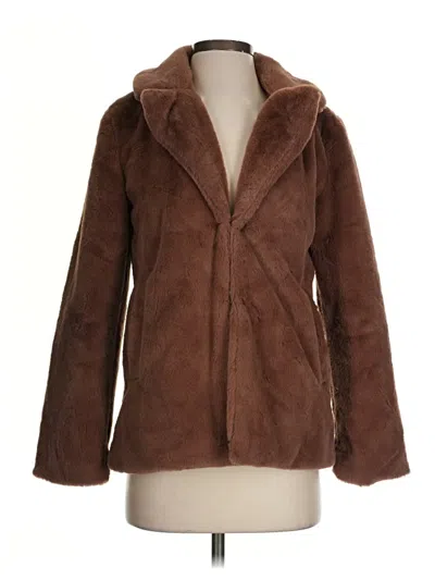 Pre-owned Black Tape_ Faux Fur Jacket In Brown