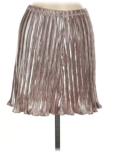 Pre-owned Black Tape_ Formal Skirt In Silver