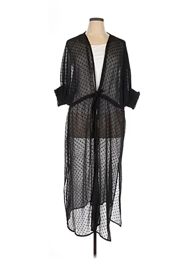 Pre-owned Black Tape_ Kimono In Black