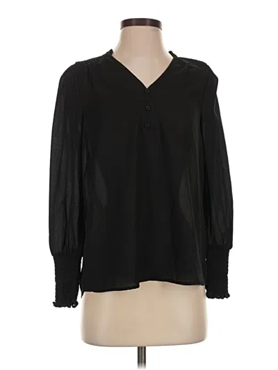 Pre-owned Black Tape_ Long Sleeve Blouse In Black