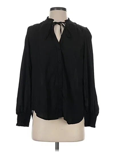 Pre-owned Black Tape_ Long Sleeve Blouse In Black