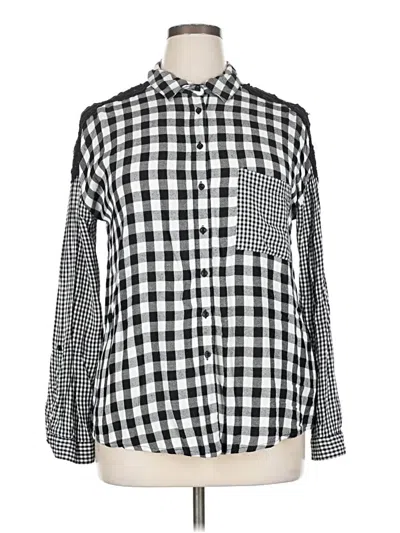 Pre-owned Black Tape_ Long Sleeve Button Down Shirt In Black