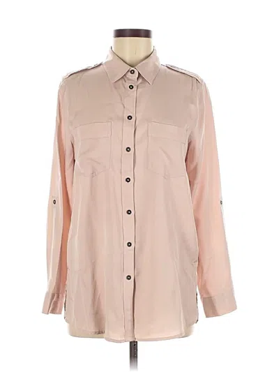 Pre-owned Black Tape_ Long Sleeve Button Down Shirt In Brown