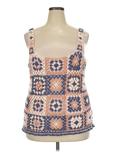 Pre-owned Black Tape_ Sleeveless Blouse In Orange