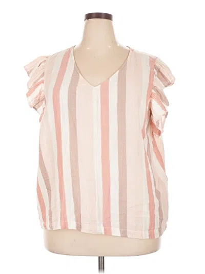 Pre-owned Black Tape_ Sleeveless Blouse In Pink