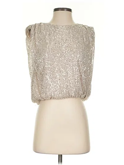 Pre-owned Black Tape_ Sleeveless Blouse In Silver