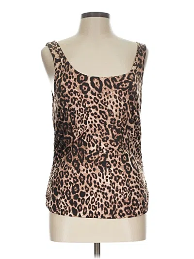 Pre-owned Black Tape_ Tank Top Brown Strapless Neckline Tops