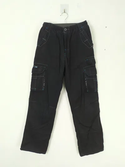 Pre-owned Black Td - Mania  Cargo Pants Multipocket Waist 26